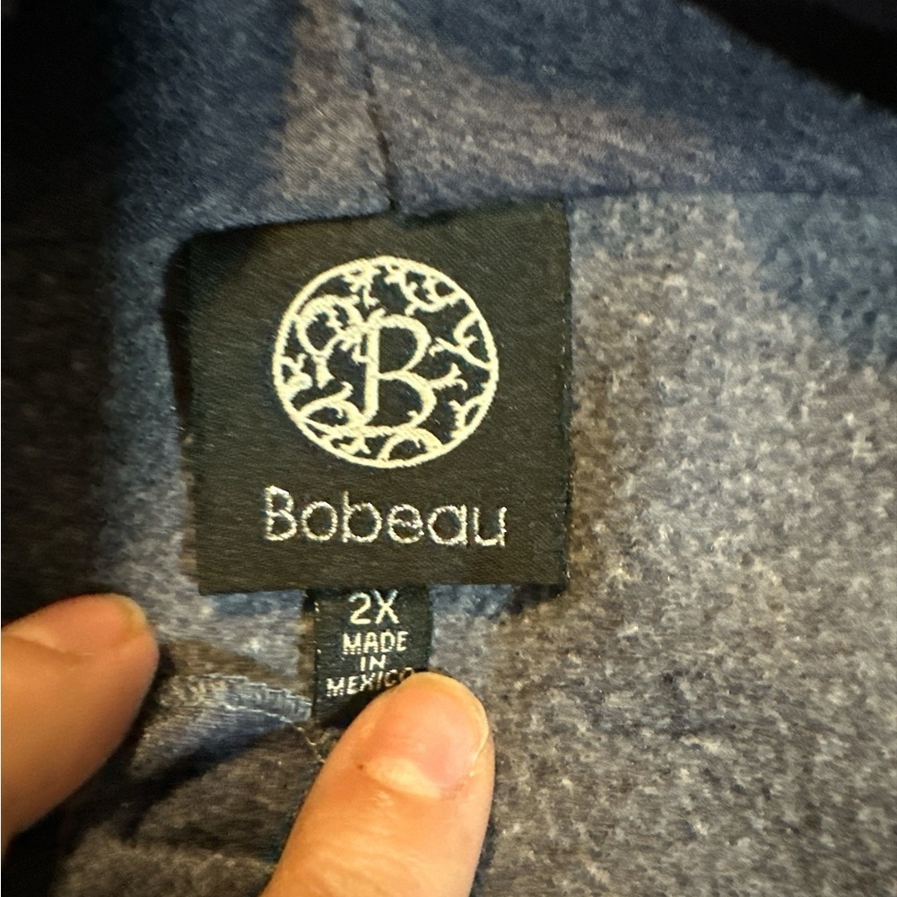 Bobeau Blue Sweater with Button Detail - Picture 4 of 8